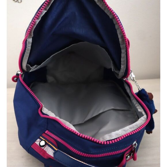 Kipling KIA5L4-I2Y Women's Admiral Blue/Purple 15" Laptop Seoul Backpack - Picture 4 of 16